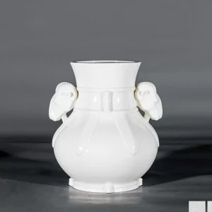 Sheep head vase