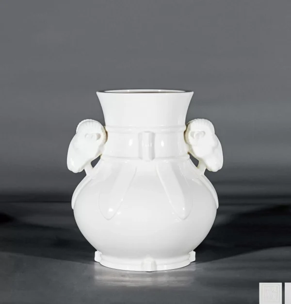 Sheep head vase